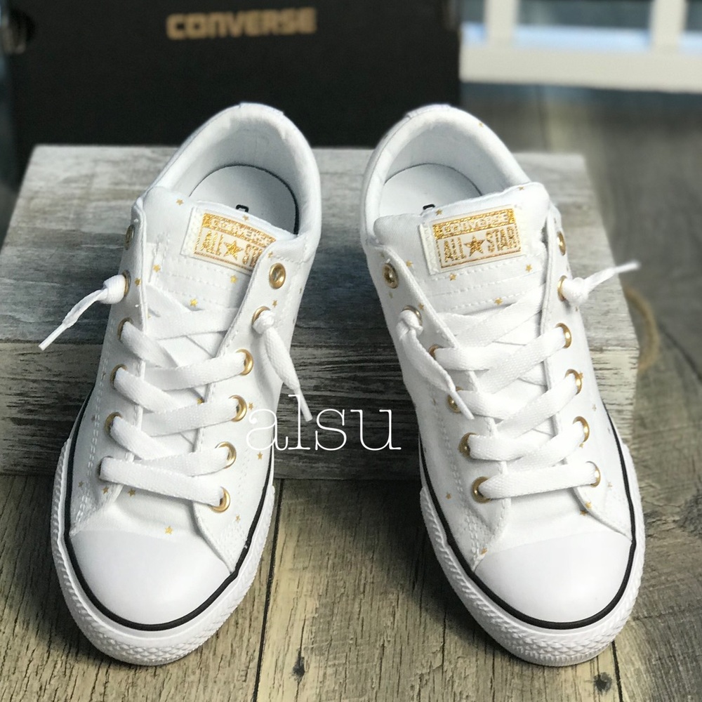 Converse Ctas Street Slip WhiteGold Stars ⭐️ WMNS - Picture 4 of 8